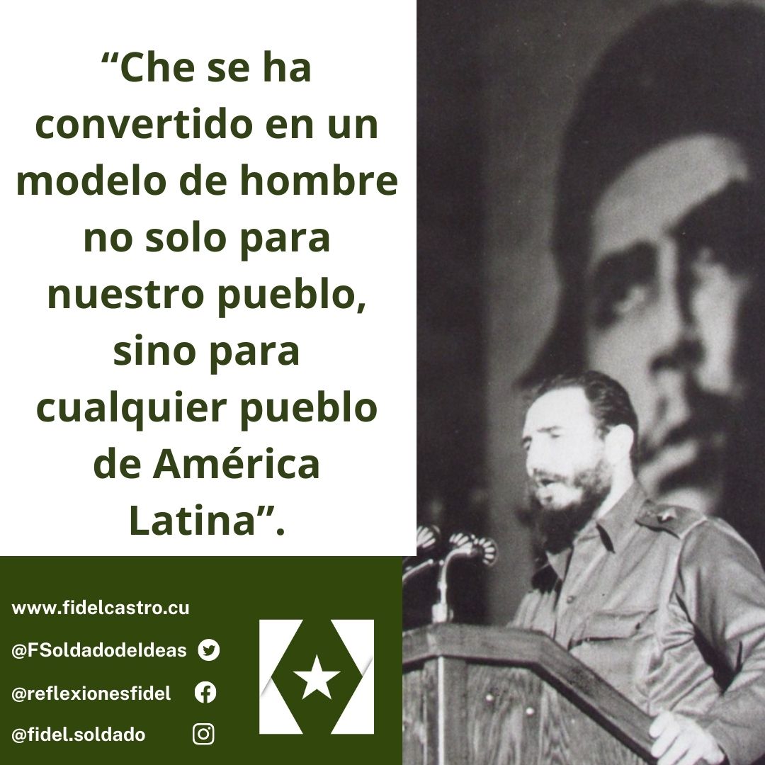 FSoldadodeIdeas's tweet photo. Fragmento del discurso de #FidelCastro en la Velada Solemne en Memoria del Comandante Ernesto Che Guevara, el 18 de octubre de 1967.

https://t.co/QcmpugSuhr
#100AñosConFidel #Cuba #SomosContinuidad #RevoluciónCubana https://t.co/LsttheMsUj