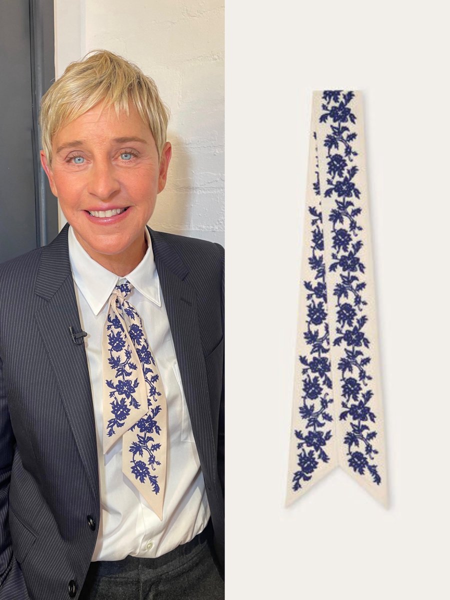 EllenD_world's tweet photo. Simply stunning! 😍🔥 
Ellen DeGeneres looking effortlessly elegant ahead of her appearance on The Graham Norton Show.

Makeup: amanda.grossman using kindscience
Hair: jamesrowehair /IG

Ellen was also spotted wearing the Summer Lotus Tie Band by Loro Piana.

📸 amanda.grossman https://t.co/3yB6Os16VB