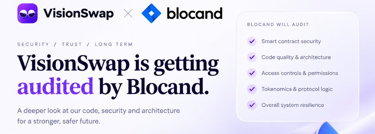 VisionSwapSol's tweet photo. We have partnered with Blocand (https://t.co/A5QPRV70Js) for an extensive security and architecture audit.

Blocand is a blockchain forensics specialist focused on crypto traceability, judicial expert reports, and AML analysis. 

They work with law firms, authorities, and institutions to produce court-usable evidence and clear technical findings.

The full report will cover:
- Security of the VisionSwap Solana program
- Our zero-knowledge proof design
- Privacy end to end: on-chain data, metadata and how deposits and withdrawals stay unlinked
- A real-world tracing test using the same methods they use in their investigations

Full findings coming soon. Transparency matters for privacy infrastructure on Solana.