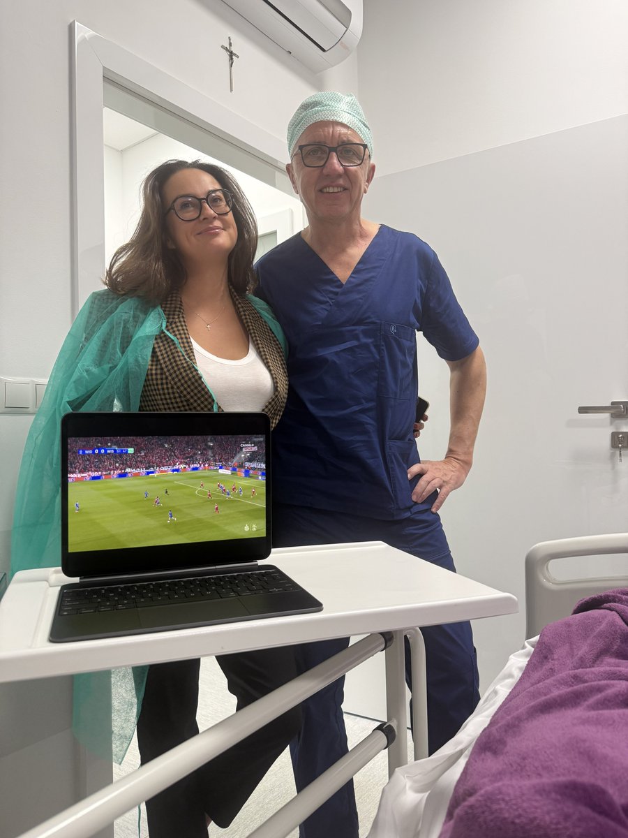 jarokrolewski's tweet photo. When you’re undergoing surgery for a torn ACL, but your beloved club is playing @wislakrakowsa 🔵⚪️🔴 https://t.co/e0e4IYPE1G