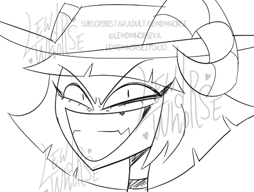 LewdWhorseVA's tweet photo. Drawing NSFW of Cassity next~♥ It'll be posted to https://t.co/ql1WLC8uYI when done! #HelluvaBoss #helluvabosscassity https://t.co/aSDXZHuk82