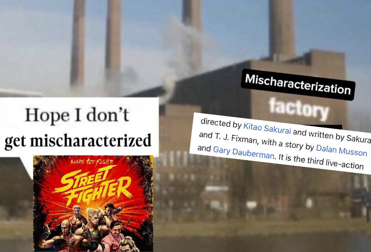 Reverbin_Boomer's tweet photo. Seeing all the reviews of the Street Fighter movie even though my family is supposed to see it next week https://t.co/otElg3V8MF