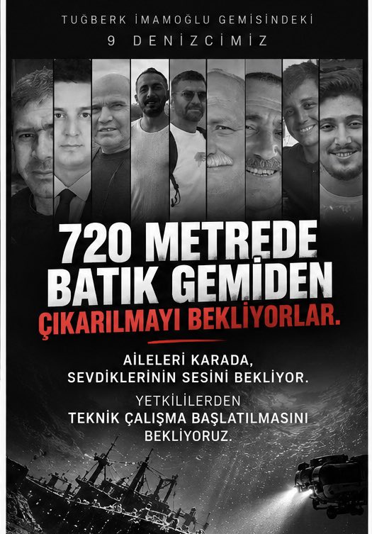 usatrvt's tweet photo. 9 denizcimize Marmara Denizi mezar olmasin. Lutfen ailelerin sesini duyun. @a_uraloglu @unalbaylan @UABakanligi @denizcilikgm   #DokuzDenizciyeSesOl https://t.co/BT1ZTZ3a15