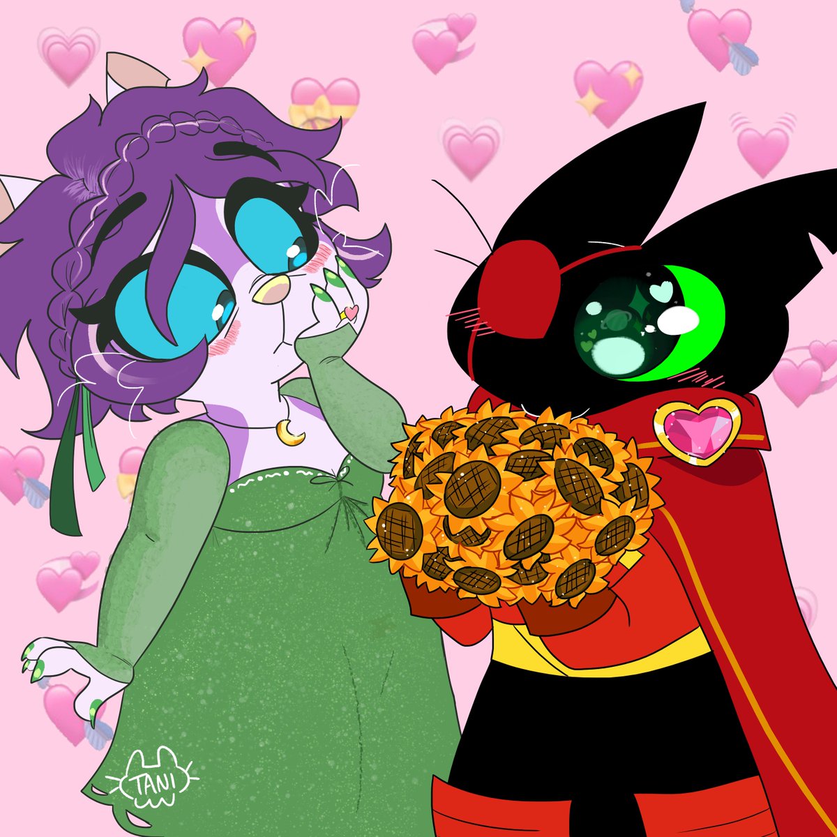 whiskers_t's tweet photo. "You're more beautiful every day than the last 🗡️🐈‍⬛"
Tani, even after having her two children, getting a few gray hairs and wrinkles,and gaining some weight, continues to be her sheriff's muse ♥️

They love each other more every day ✨
#maomaoheroesofpureheart #selfship #ocxcanon https://t.co/6MnrD8Xcbj