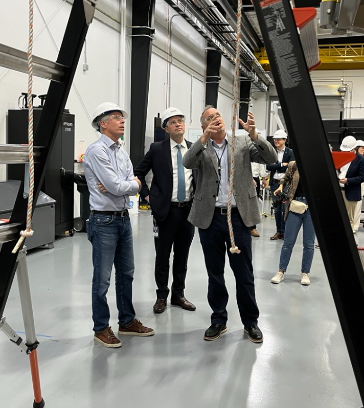 BWXT's tweet photo. The future of American energy is nuclear, and BWXT is helping lead the way. Today, BWXT’s Joe Miller hosted U.S. Secretary of Energy, @ChrisAWright_  and Congressman @RepJohnMcGuire at our BWXT Innovation Campus in Lynchburg, Virginia for a firsthand look at Project Pele – our deployable nuclear microreactor.

The visit showcased BWXT’s role in advancing nuclear innovation and strengthening America’s energy security, and capped off a regional engagement focused on the future of American energy.

Thank you, Secretary Wright and Congressman McGuire, for championing American nuclear innovation!

#NuclearEnergy #AmericanNuclear #EnergySecurity #ProjectPele
