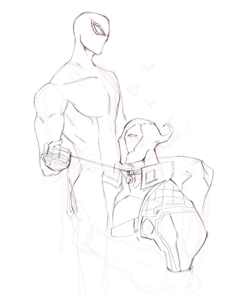 Redvirzer's tweet photo. #spideypool wip https://t.co/ah7DezVHgi