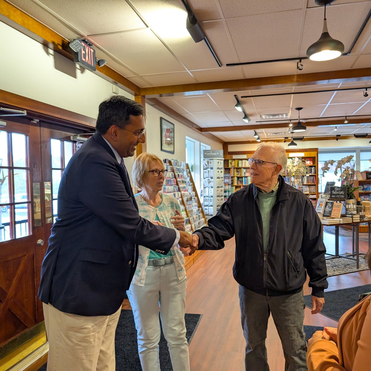 RepVenkat's tweet photo. Despite the rain, I enjoyed the ribbon cutting for @riverstonepgh new location in McCandless. This bookstore has been a pillar of our local business community and is much beloved by our residents. I wish them well on their new location and thank them for the kind invitation. https://t.co/UH7tCG1k5v
