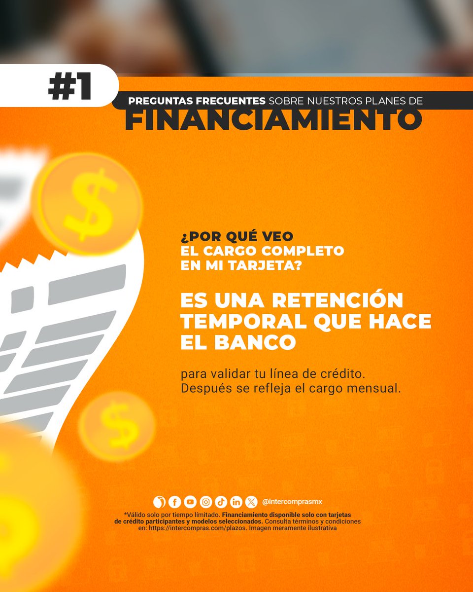 intercomprasmx's tweet photo. Comprar lo que necesitas sin desajustar tu presupuesto sí es posible. Divide tu compra en pagos mensuales a 3, 6, 9, 12 o 18 meses con tarjeta de crédito. Sin monto mínimo. 💳 *Aplican términos y condiciones. 💬 Pide el enlace en comentarios. #financiamiento #mexico https://t.co/MUGoreGEYn