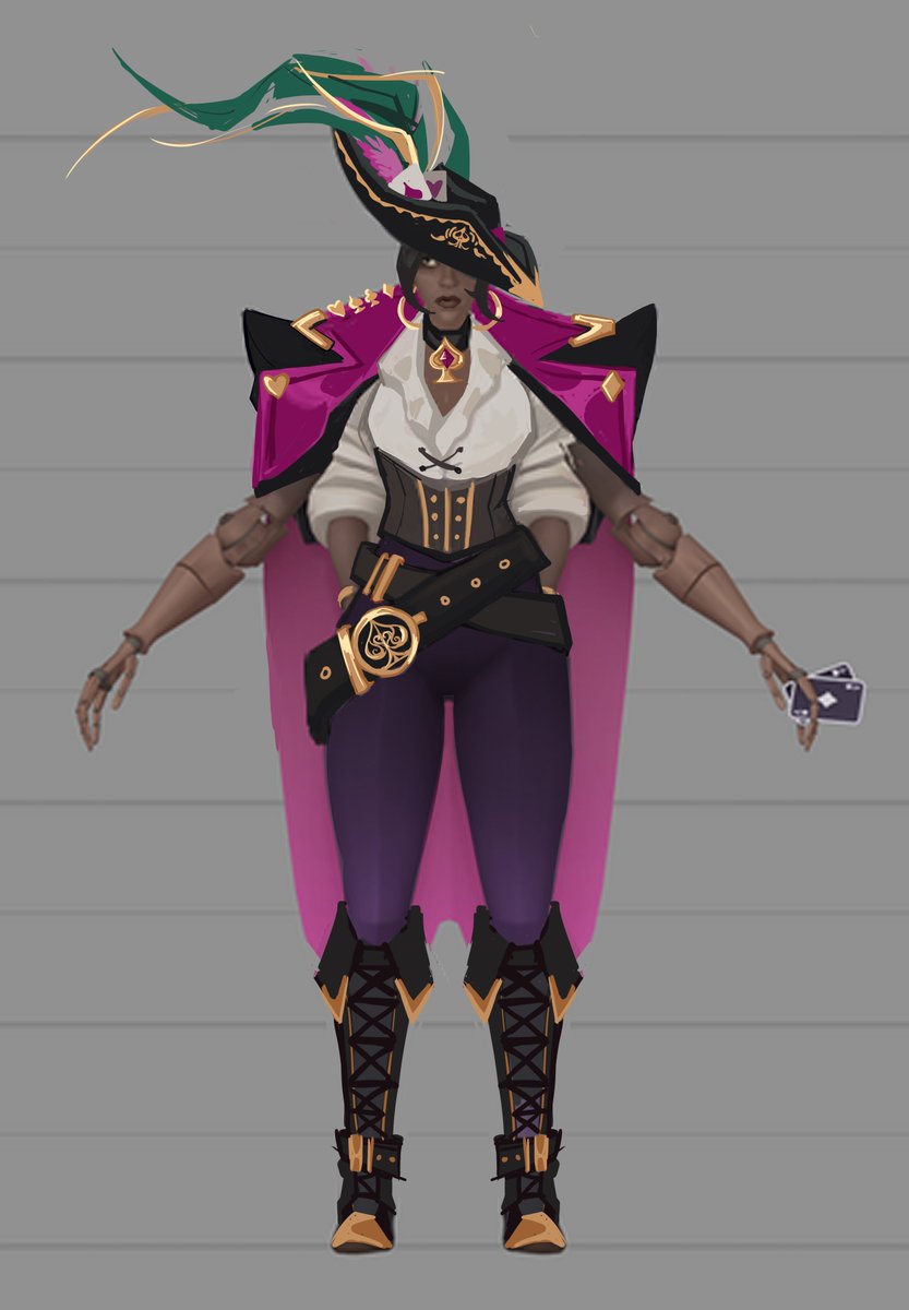Teapot_1337's tweet photo. Wraith pirate (fanmade skin concert) 
1/3 
#deadlock #deadlockfanart  #wraith https://t.co/22cOayM96p