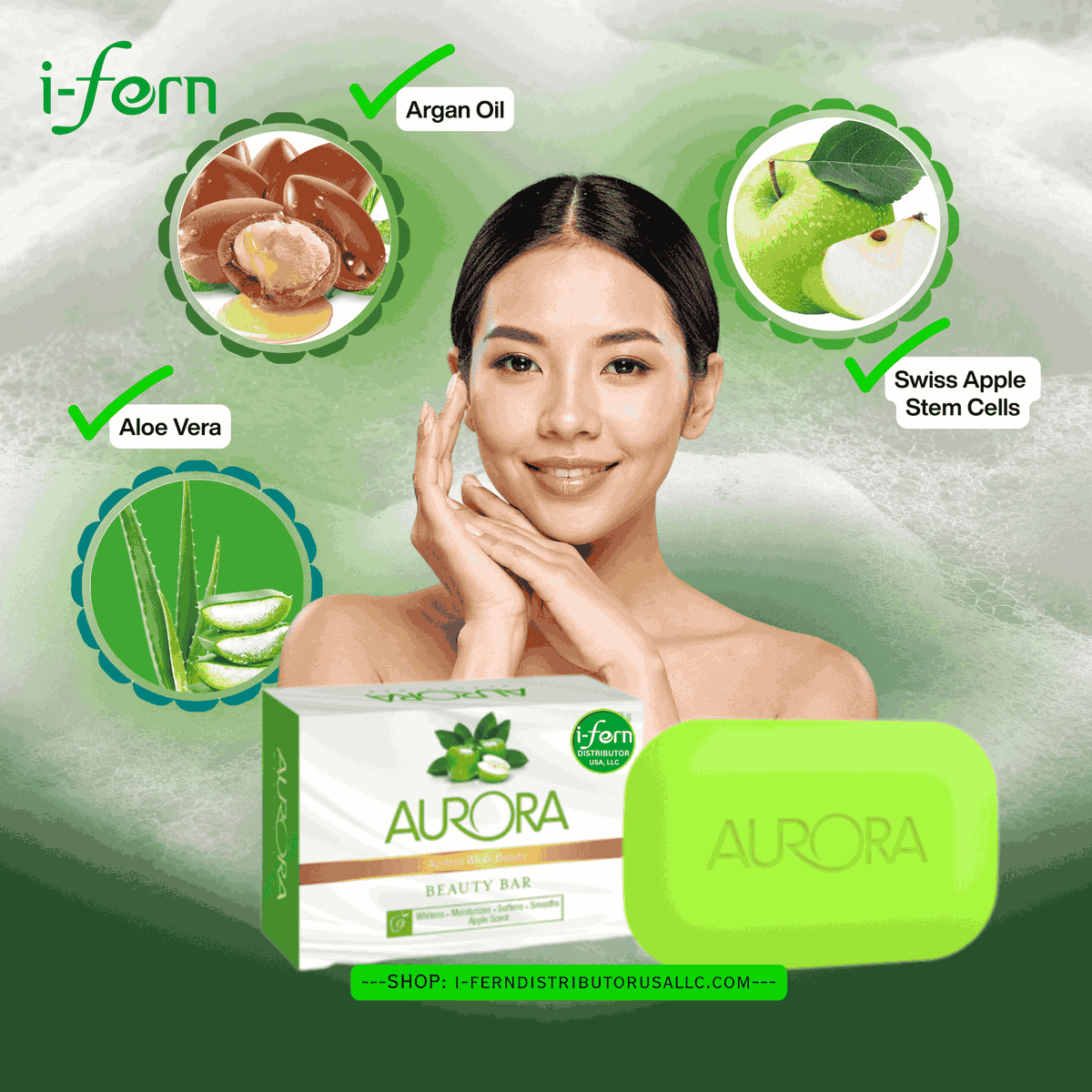 ifern_llc2024's tweet photo. ✨ Unleash your radiance with Aurora Beauty Bar Soap! At just $21.59, enjoy brightening &amp; anti-aging benefits with White-Ten®️. Your glow-up awaits! 🌟🧼💖 #BeautyEssentials #GlowingSkin https://t.co/vURrQR4lUA