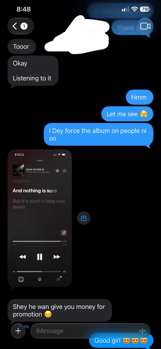 SayMrT0's tweet photo. Forcing Fireboy album on people! You all must listen to the album https://t.co/gi5Y8h5yLs