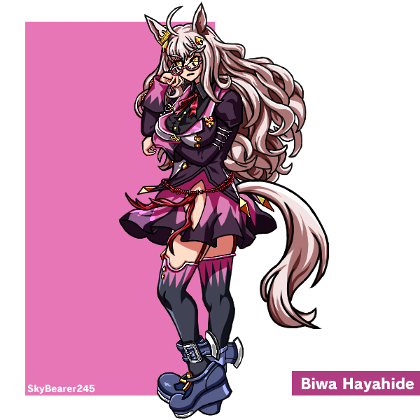 SkyBearer245's tweet photo. Drawing every playable Umamusume              

(23/145) Biwa Hayahide https://t.co/l03PePY7cd