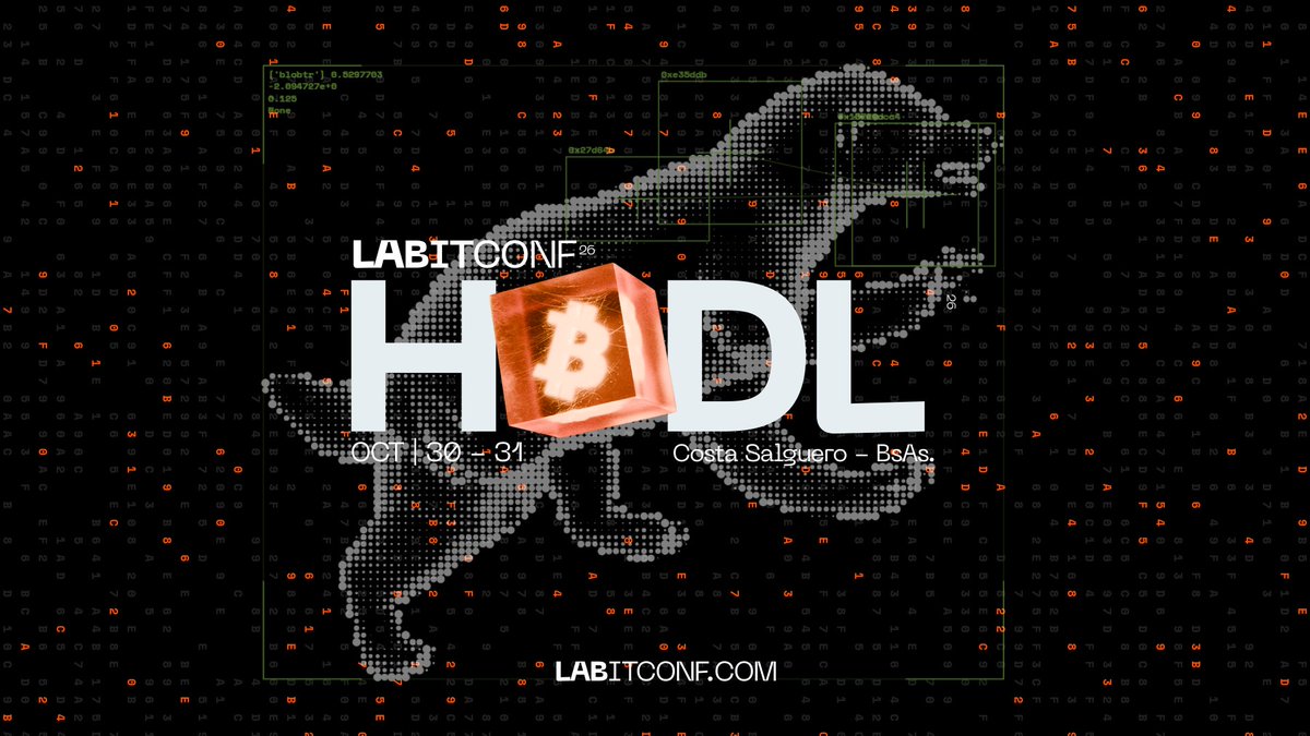 jxlabs's tweet photo. We’re heading to @labitconf 🟠

On October 30 and 31, JXLabs 🟣⚡ will be at Costa Salguero in Buenos Aires as a sponsor of the longest-running Bitcoin conference in Latin America.

This year’s theme is HODL, and it couldn’t fit us better. If you’re holding Bitcoin for the long run, sooner or later you’ll ask yourself what happens to it over time. That question is where BΔLT 🔺 was born, and it’s exactly what @jonbravetti will take on in his workshop “From HODL to continuity: Smart Contracts and Layer 2s on Bitcoin”, on Friday, October 30 at 5:00 PM (UTC-3).