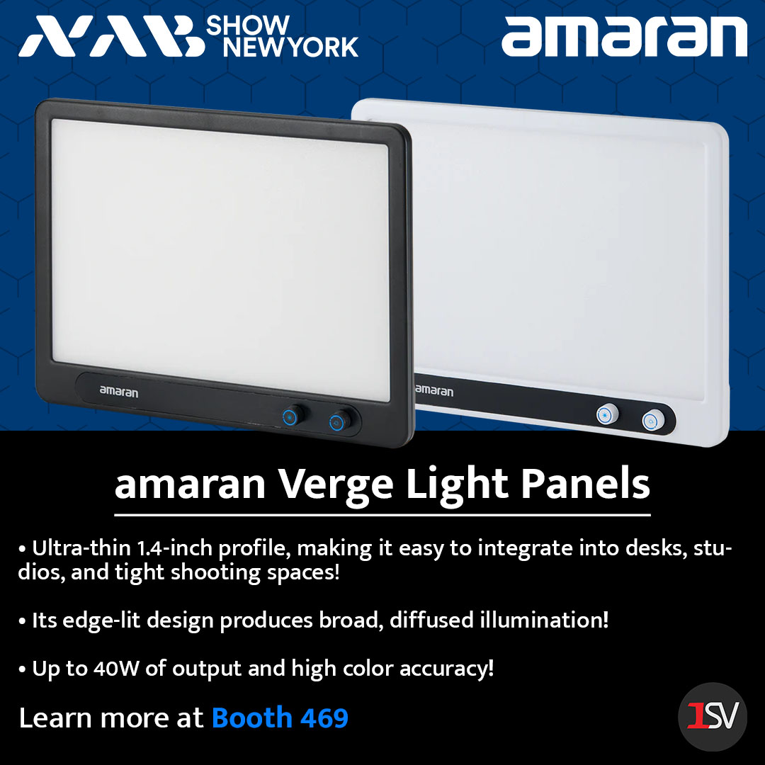 1sourcevideo's tweet photo. This is the last day of NAB Show NY 2026! Be sure to stop by Booth 469 to learn all about @amarancreators' lights and lighting accessories!  #amaran #nab #NABNY2026 #ProAV #CineGear https://t.co/2oJ6HSQLef