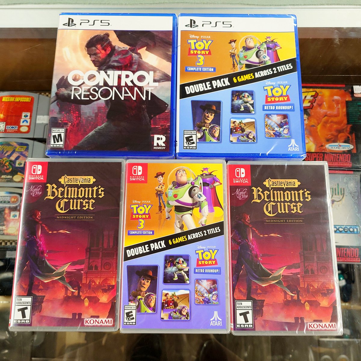 Game_Realms's tweet photo. We got in new #NintendoSwitch #PS5 video games in stock at Game Realms in Burbank California!

We ship in USA! Come buy and &amp; sell video games and gaming consoles.

#toystory #controlresonant #castlevania https://t.co/Gp4fbvVBAT