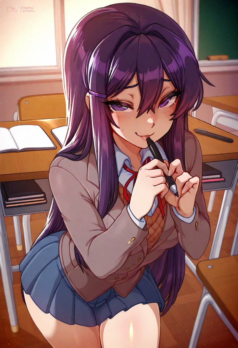 Purin_San1's tweet photo. "Hey~ do you know where this pen has been..?" Yuri SFW ✒️
I have more in my bio
#Yuri #DDLC https://t.co/G7e8xKTtGe