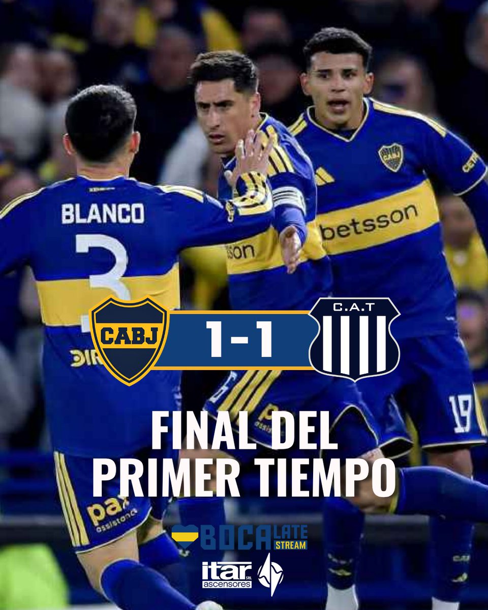 BocaLateOk's tweet photo. ¡FINAL DEL PRIMER TIEMPO!

Boca arrancó mal, mejoró y fue más que Talleres, pero cometió un error en el último minuto que podría haberle costado muy caro.

Manejó la pelota y tuvo chances para lograr el segundo, pero no tuvo contundencia.

#Boca 1-1 Talleres

🤔¿Opiniones? https://t.co/VOcooSUa7n