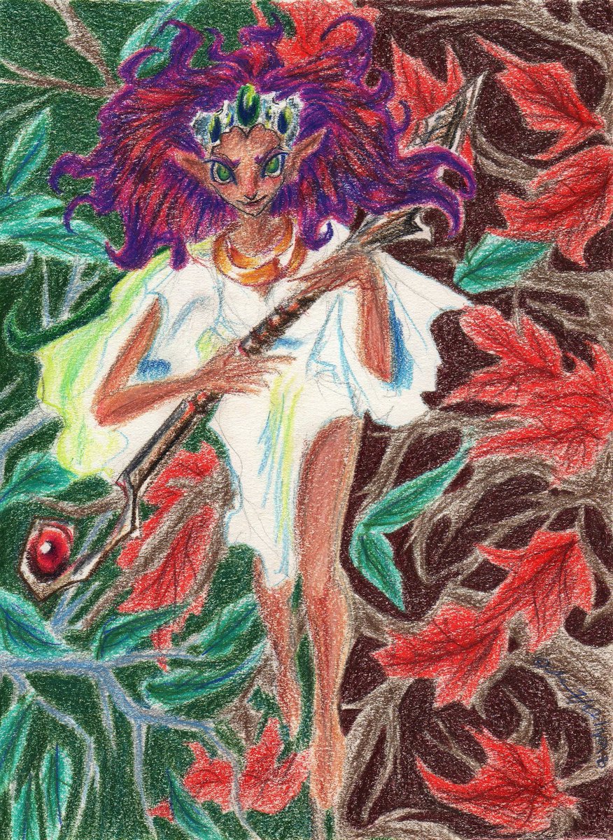 IzSchizoid's tweet photo. Fairy - Seasons (Summer to Autumn)
#Fairy #Seasons #Summer #Autumn #fantasy #female #coloredpencil #concept https://t.co/2Pn7s72u5k