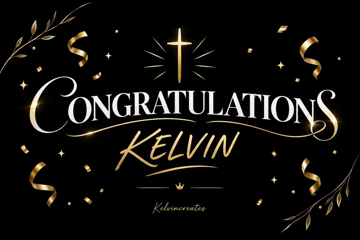 Yesitiskelvin's tweet photo. QUOTE THIS WITH  “CONGRATULATIONS WITH YOUR NAME”#hallelujahChallenge https://t.co/QWYdx8sWkx