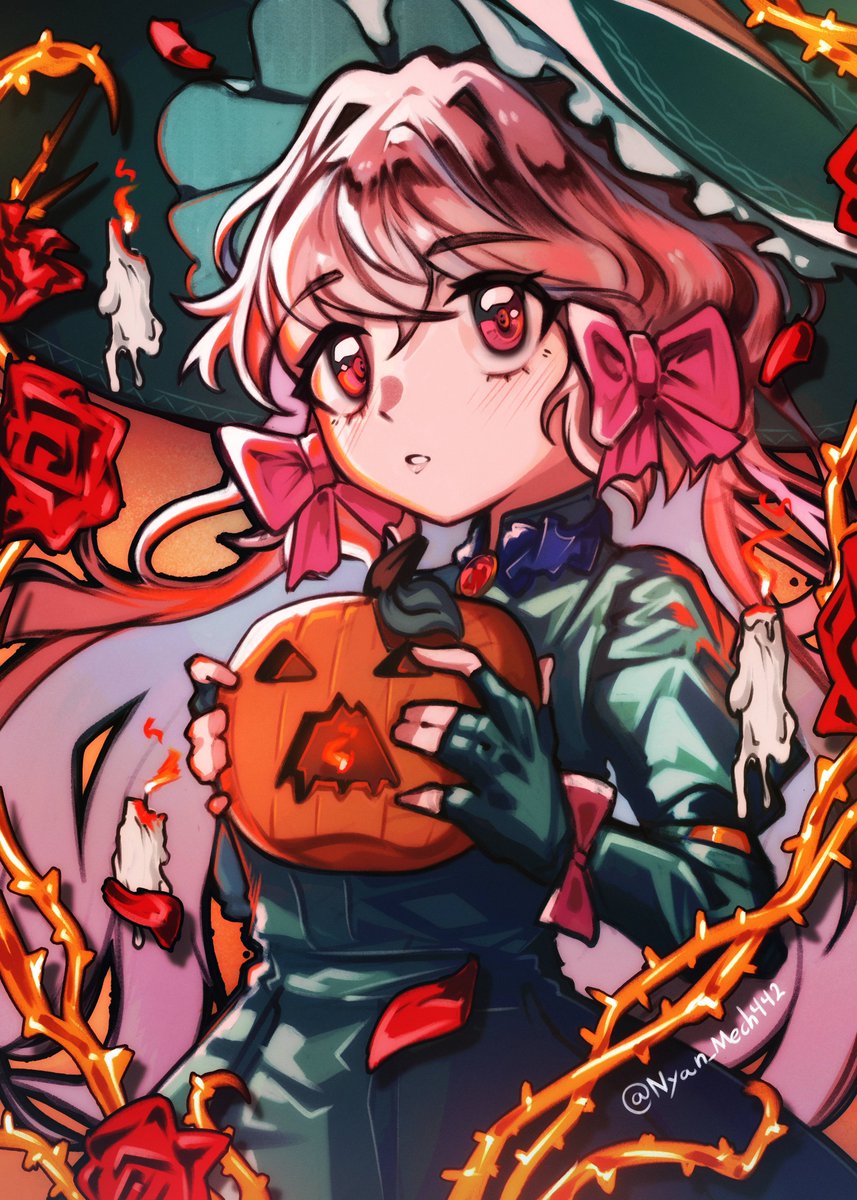 Nyan_Mech442's tweet photo. Witchy hour~🎃🕯️ #PocketMirrorArtContest  #PocketMirror @AstralShiftPro https://t.co/XfngTKaQng