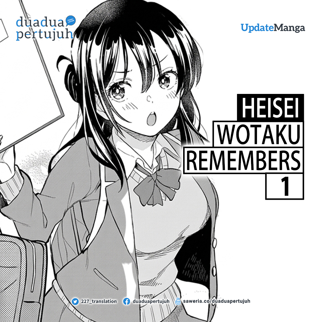 227_translation's tweet photo. ‼️UPDATE‼️
Heisei Wotaku Remembers Ch. 01 (Bahasa Indonesia)

Baca di: https://t.co/F9ypFYNwyE https://t.co/fGLv58YWZm