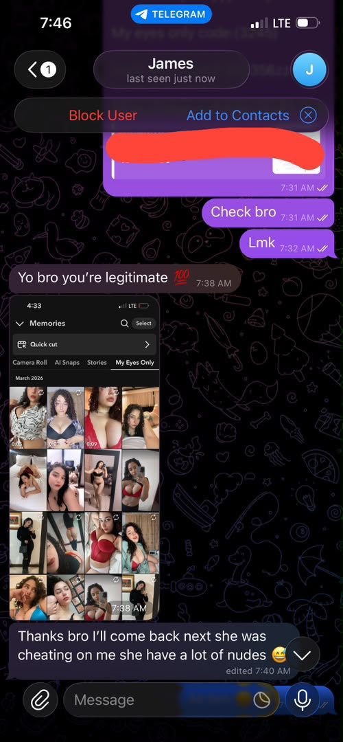 OnyeVasari's tweet photo. Hmu Let’s get into her Snapchat and Instagram memories to find out if she’s cheating. Check her “My Eyes Only” and Instagram chats…🔥🔥
Text me here 
My bio
⬆️⬆️⬆️⬆️
   #minichat  #snaphack  #candids #ometv #brosis  #buyingcontent #anxiouspanda #ipcam https://t.co/2dDgzdxyFc