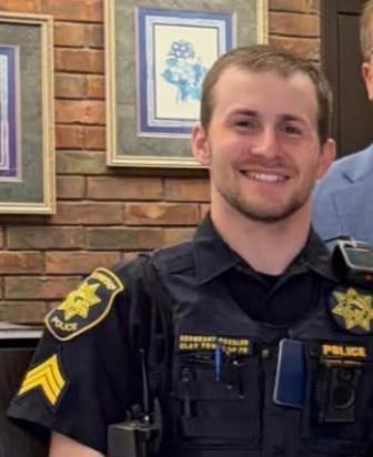 TheRealMadOx's tweet photo. End of Watch: Sgt. Jacob Roesler, Clay Township Police, Ohio.

He was 26. Early this morning he was heading to someone else's crash with his lights on when an SUV hit his cruiser in the intersection of SR 51 and SR 795. He died right there.

Three years on the job, already a sergeant, and he went out going to help somebody.

Rest easy, Sgt. Roesler. We'll take it from here.