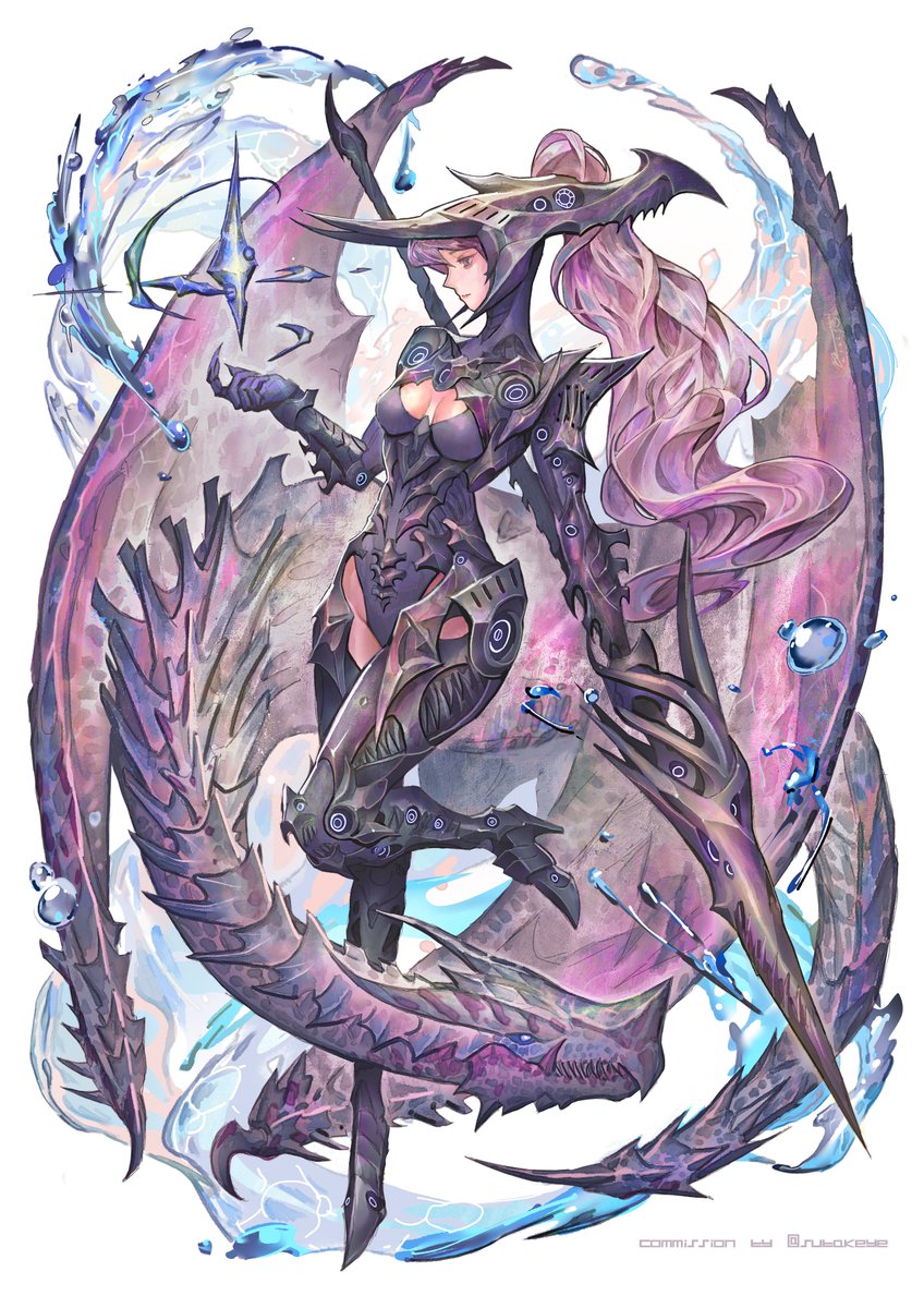 Subakeye's tweet photo. My original take on Final Fantasy's Dragoon! Client work for @ffunion https://t.co/ton3xAoWWt