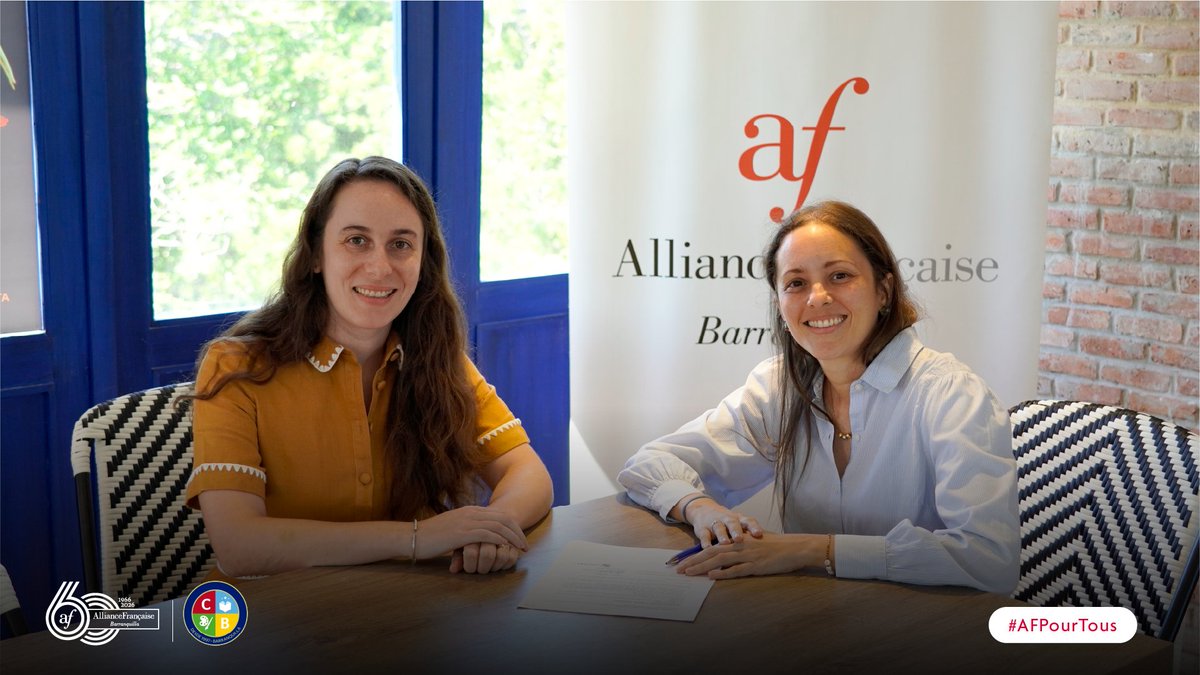 AFBarranquilla's tweet photo. 🤝🇫🇷 ¡El francés llega al Colegio bellavista! 

Estamos muy felices de dar este nuevo con la firma de nuestro convenio de colaboración, que permitirá dar inicio a las clases extracurriculares de francés para sus estudiantes.

¡Bienvenue à cette nouvelle aventure! 💙🤍❤️ https://t.co/BIT78ZQK9Y