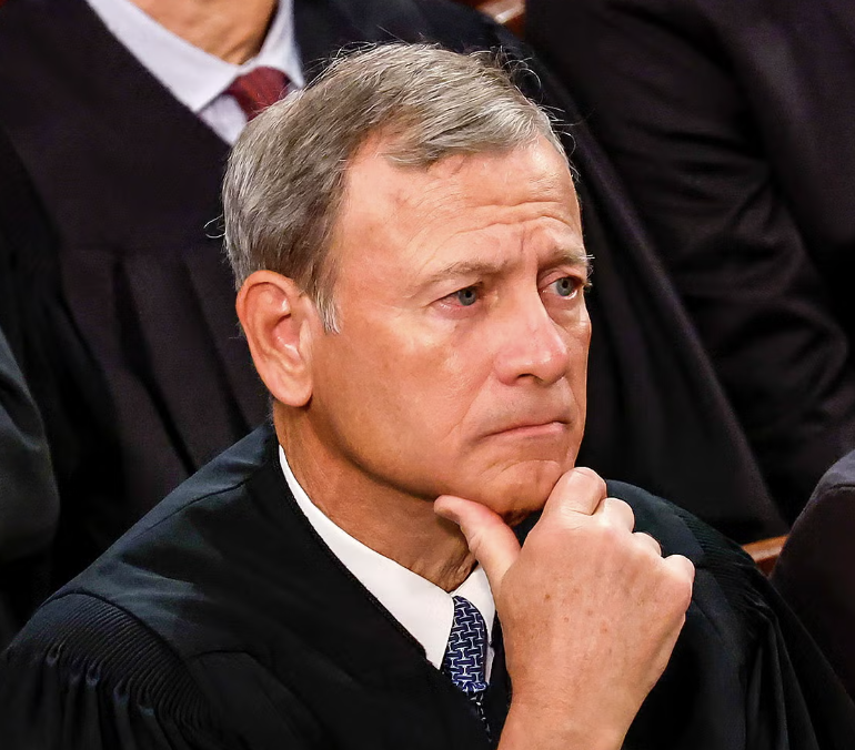 funder's tweet photo. John Roberts’ greatest hits:

2010: votes to let unlimited corporate money flood our elections
2013: guts the Voting Rights Act
2024: hands presidents immunity for official acts

That’s not a judge. That’s a demolition crew with a lifetime contract.