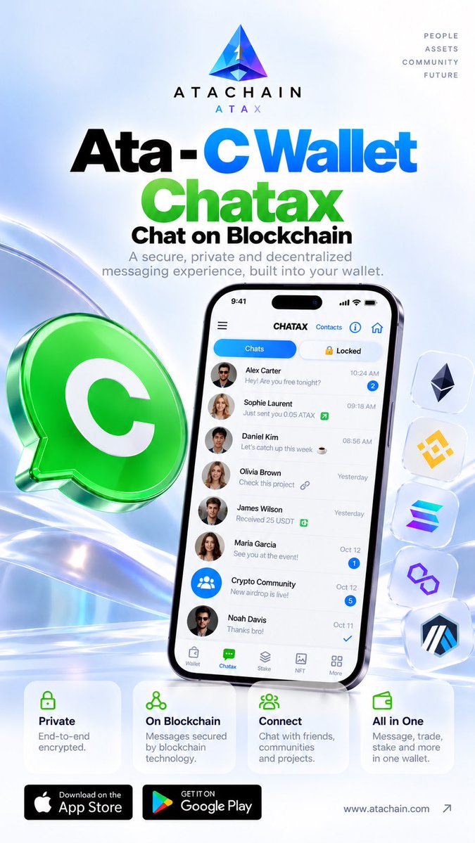 CAN19846380's tweet photo. The future of digital communication must prioritize resilience, reliability, and innovation. @atachainatax #WhatsAppDown #ATAX #Blockchain
iPhone: https://t.co/SJWNiJddcv
๐ค Android: https://t.co/1oAFxMTW5m https://t.co/PWnObLAfVS