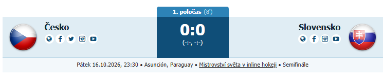 Onlajny_com's tweet photo. 🛼 MS | Semifinálový duel MS v inline hokeji začal! ⚔️ Češi ve federálním derby vyzývají Slováky. 👀 Duel můžete sledovat u nás. ⤵️
👉 https://t.co/JJEQB4FAv9
#inline #hockey #onlajny_com https://t.co/OtfklBaOEX