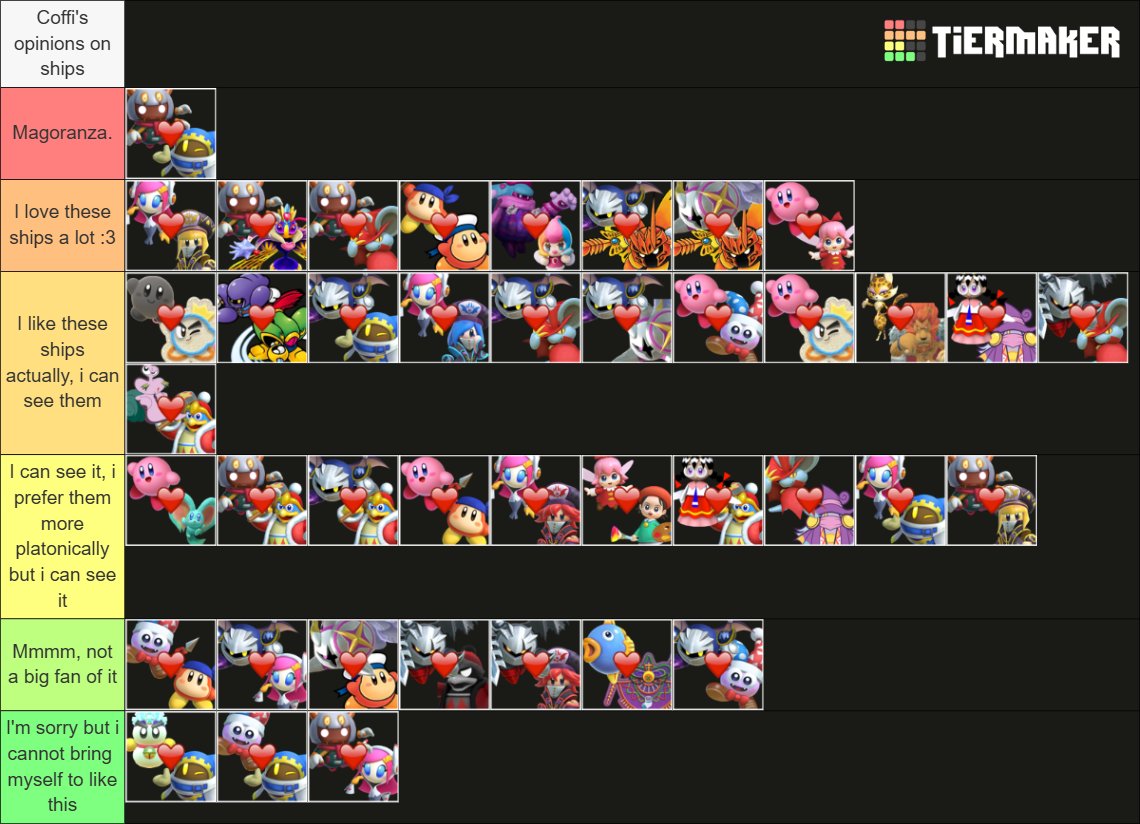thecoffester's tweet photo. So i did a Kirby Ships Opinions + In the Gikabi take based on how canon they can be, although i have the feeling that this is not going to end well- https://t.co/6HMDIKm7Ue