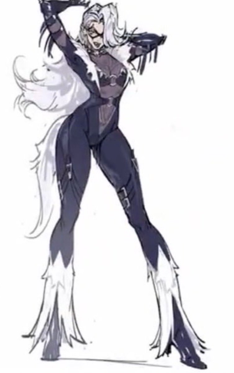 kaiscomics's tweet photo. Idc if you guys call me a gooner because I know I say this with no lust in my soul

They gave up this really cool double ring design for purple cleavage shit suit that says “BC” on it so you know it’s black cat https://t.co/JSvfr4LvUd