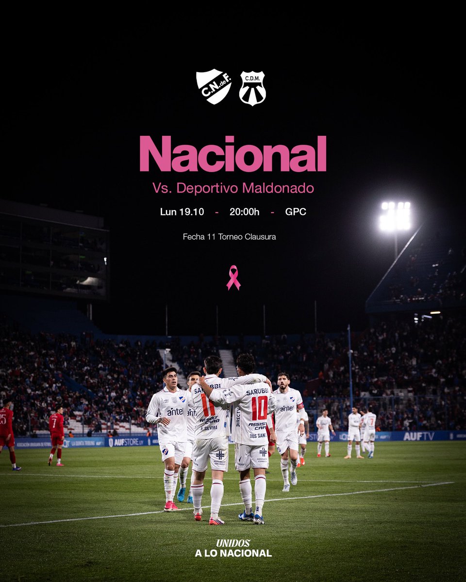 Nacional's tweet photo. 🫵🏼 LUNES EN CASA.

UNIDOS 𝗔 𝗟𝗢 𝗡𝗔𝗖𝗜𝗢𝗡𝗔𝗟 https://t.co/SHWAriKlFT