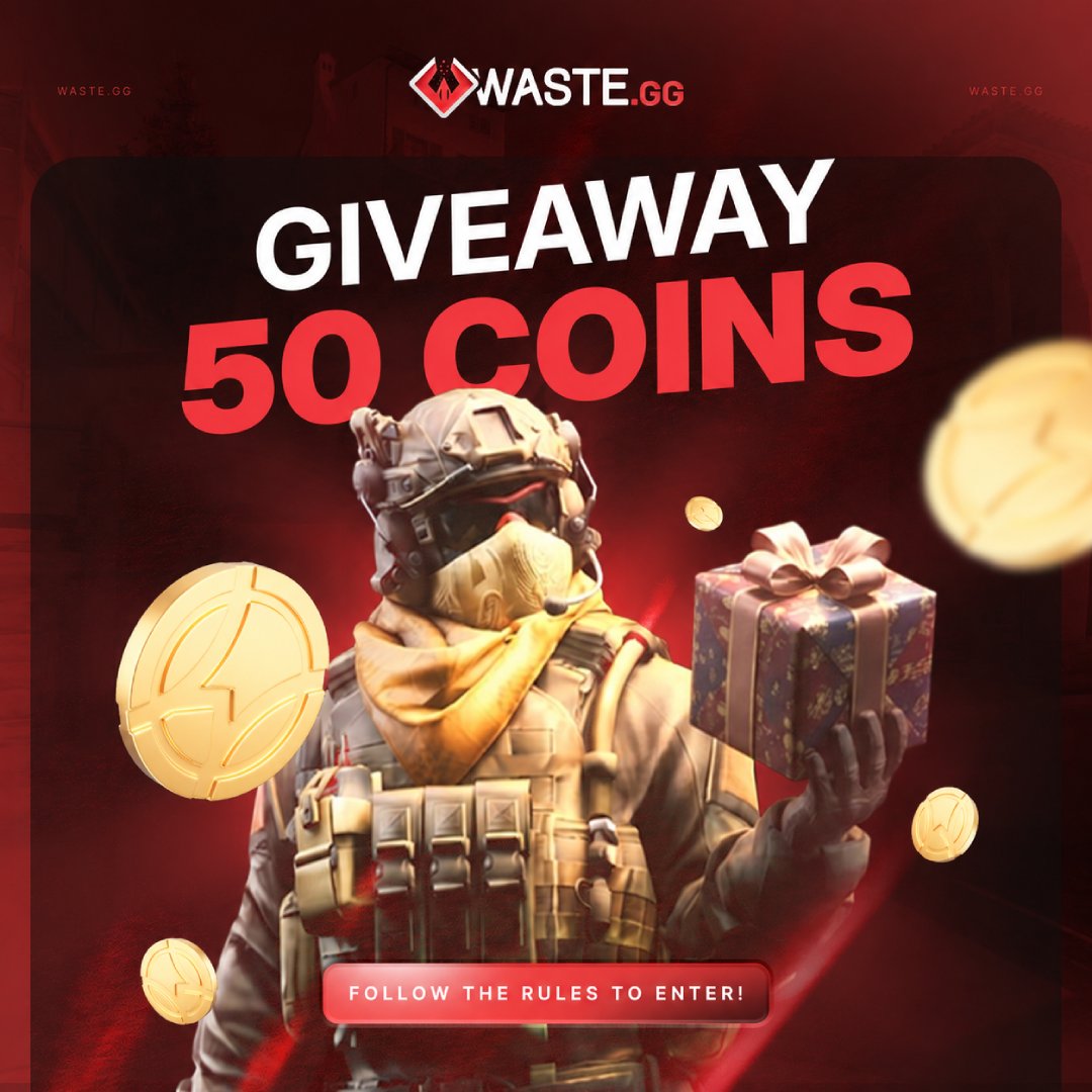 exampleaccount's tweet photo. 🎁 GIVEAWAY 50 coins
☑️Follow @skinwaste and SPLIT
☑️Like + RT
☑️Tag a friend
🔜Rolling in 7 days