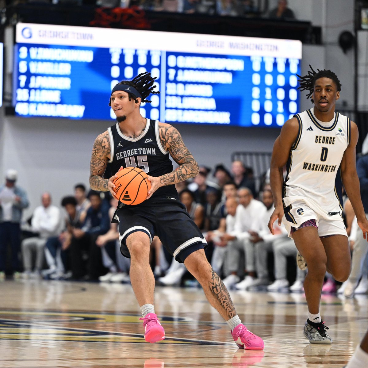 GeorgetownHoops's tweet photo. Hoyas lead 21-17 at the U8 timeout

#HoyaSaxa #HoyaBold https://t.co/N4CIJKSA3m