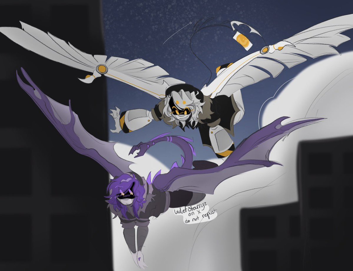 violetstarryz's tweet photo. Reposting this art since it’s relatively old but it was my most popular piece. But yes, hi! I made this piece.

#nuzi #murderdrones https://t.co/ZM9jya9DDp