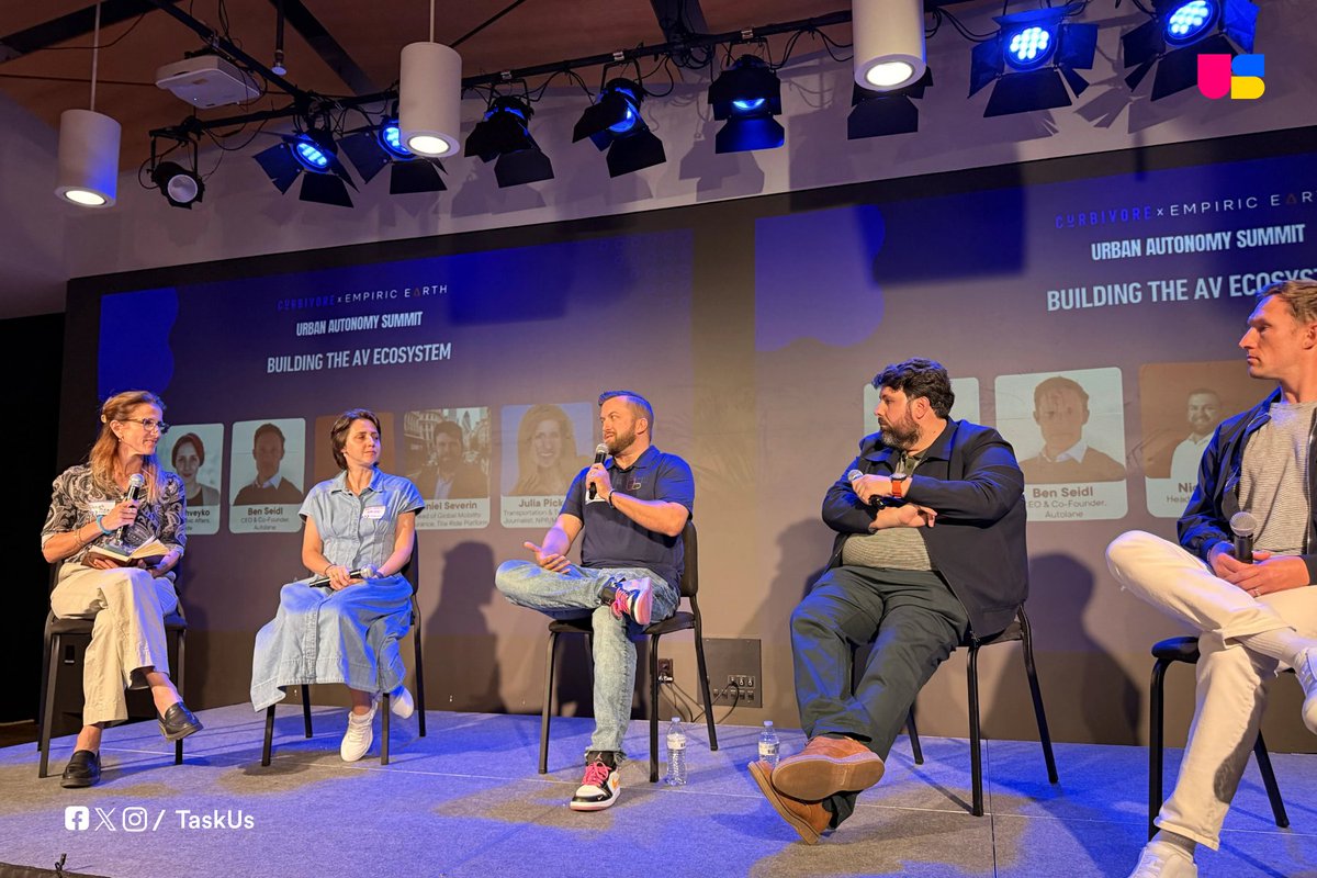 TaskUs's tweet photo. From Austin’s busy streets at the Curbivore Urban Autonomy Summit, the focus was on what’s next for AV fleets. It’s incredible to see how fast the industry is evolving, and we’re here to help scale operations safely every step of the way.

Share your insights with us. DM Bailey Boyd, Rachel Guevara, Sarah Edwards, Nick Allen or Jaime Reyna to learn more! 

#AutonomousVehicles #FutureOfMobility #DriverlessTechnology #TaskUs