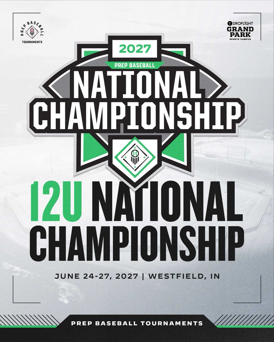 PBTIndy's tweet photo. Natty🤝PBT Indy

12u National Championship is coming to Droplight @GrandParkSports 📍

This one is going to be fun⤵️
🔗https://t.co/lL0JZCKFzE https://t.co/krm3GA0CU2