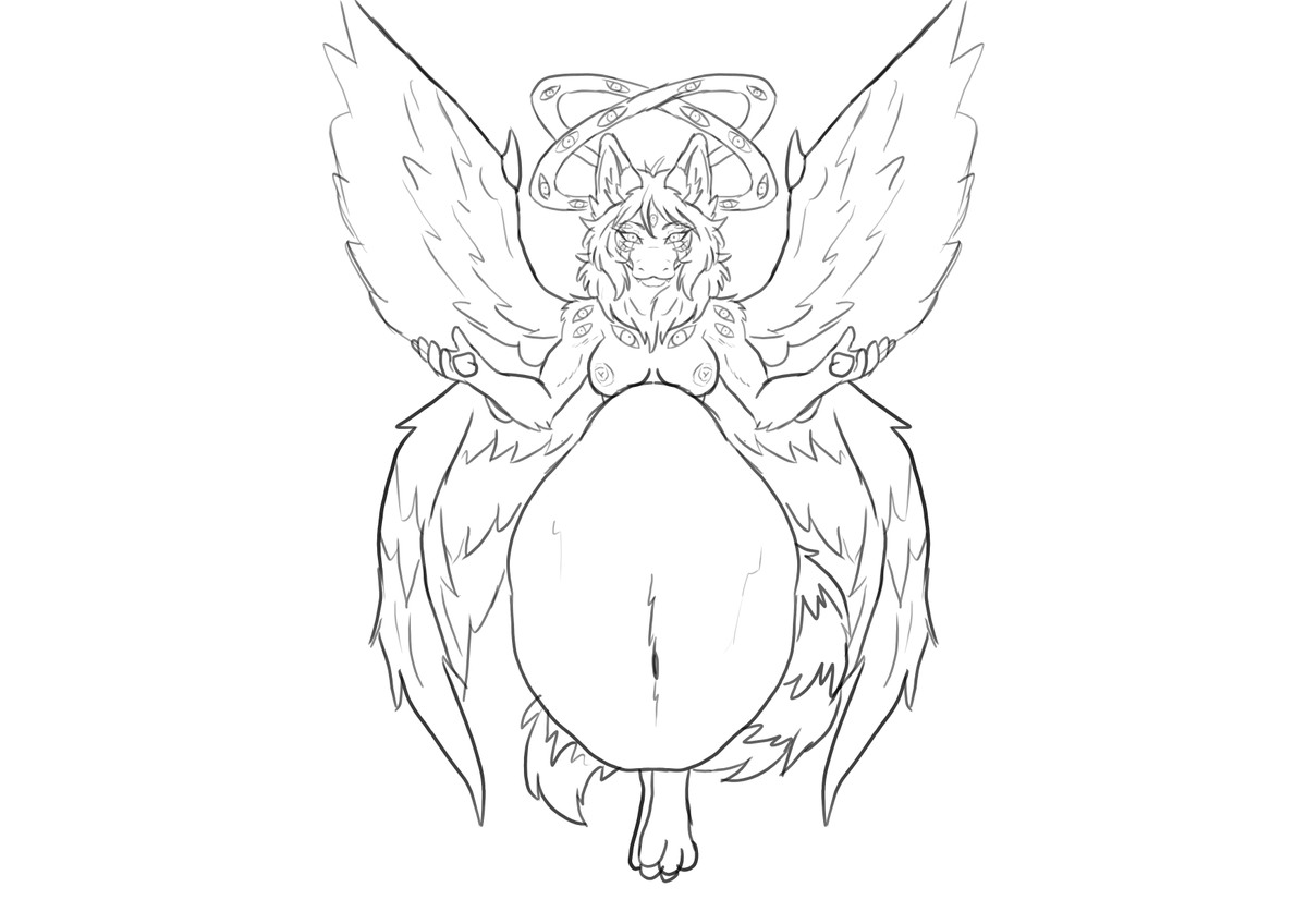 NyxVora's tweet photo. CW #vore #voreart
Today's voretober features @ZawshawsAd  >w<   
Day 15 : Divine    
#voretober #voretober2026 https://t.co/6c3tHWZeAT