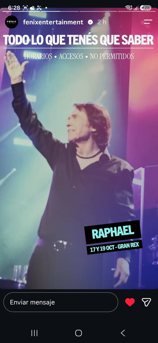 maigogonzalez's tweet photo. @RAPHAELartista Buenas noches Raphael Felicidades #AQUEL Triunfando en el MUNDO  y ARGENTINA de Lujo  mañana tu primera Gran Noche #RAPHAELISIMO Feliz descanso TE QUEREMOS INFINITO mi abrazo 🤗 #SiempreRaphael  #AQUEL #ARGENTINA ♥️ https://t.co/VSWnh9aKkr