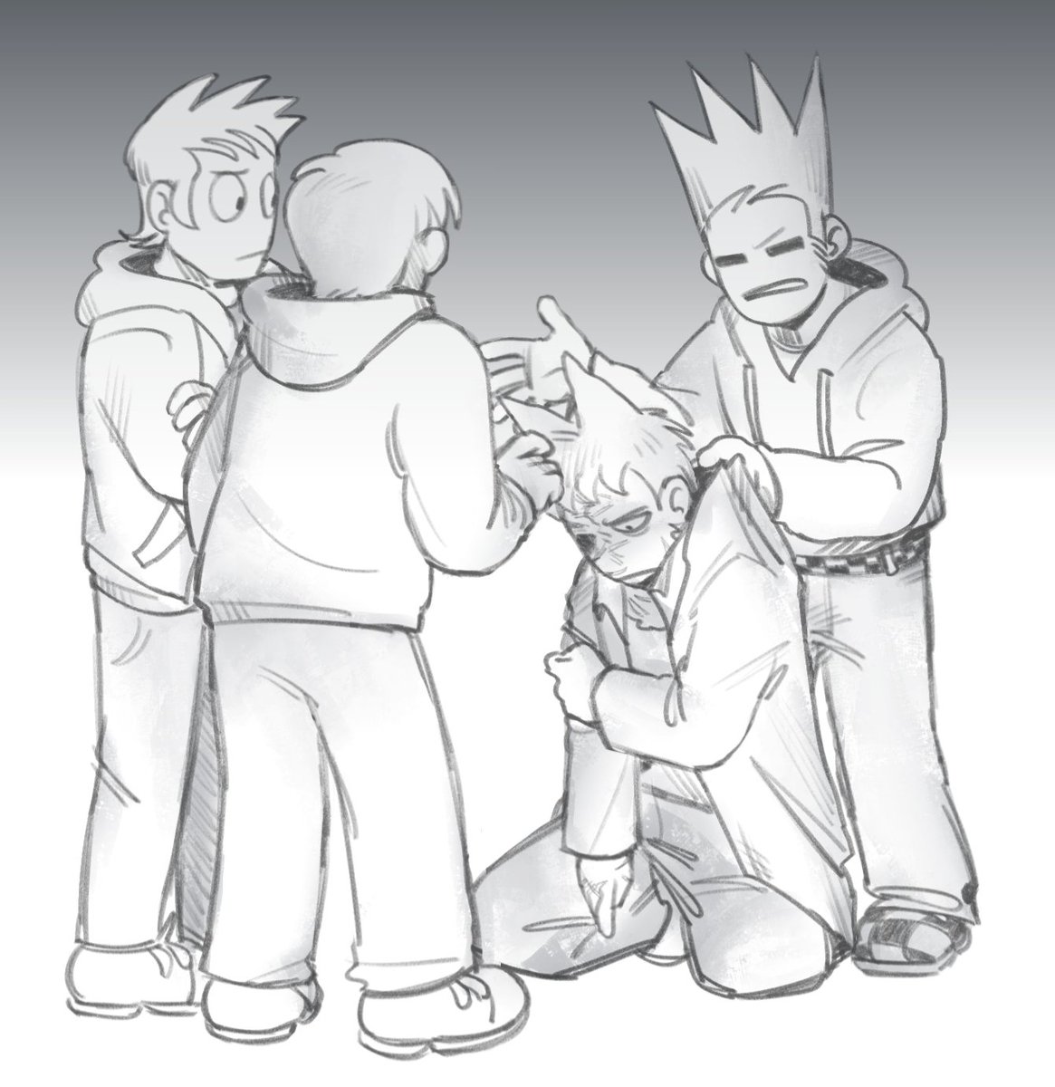 _pechalovka's tweet photo. something quickly drawn
it makes me a bit sad to think about wtfuture, so i'd like an au where the red army collapses after a failure, leaving no complicated future behind
let tord feel the consequences

#eddsworld https://t.co/kHpV3rTAxe