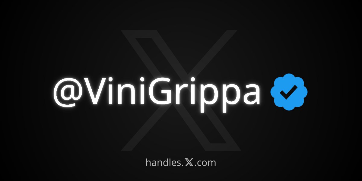 ViniGrippa's tweet photo. I just got @ViniGrippa from the X Handle Marketplace! Get your own at https://t.co/lu2cS5Nd4C https://t.co/r05ZCBZWXR