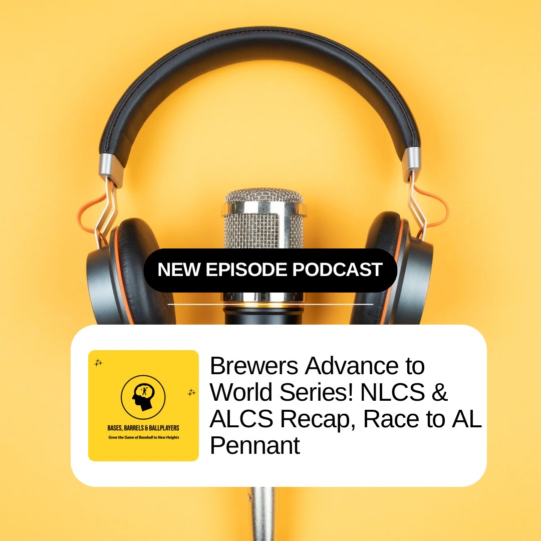 BasesBarrels25's tweet photo. New episode of Bases, Barrels &amp; Ballplayers is out now! #Postseason #NewEpisode

 https://t.co/gt7eoJFrnf https://t.co/qG6UkYphsK