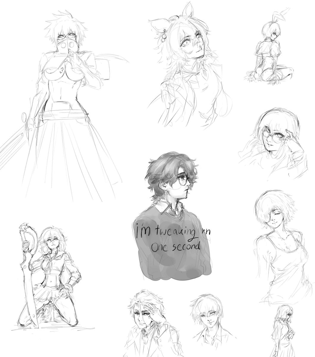 MAYBE_WillS's tweet photo. I haven't had the chance to draw that much, so I'm posting random doodles I did over the past couple of weeks. https://t.co/bz1RZSO9rY
