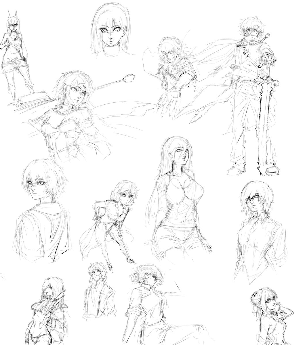 MAYBE_WillS's tweet photo. I haven't had the chance to draw that much, so I'm posting random doodles I did over the past couple of weeks. https://t.co/bz1RZSO9rY