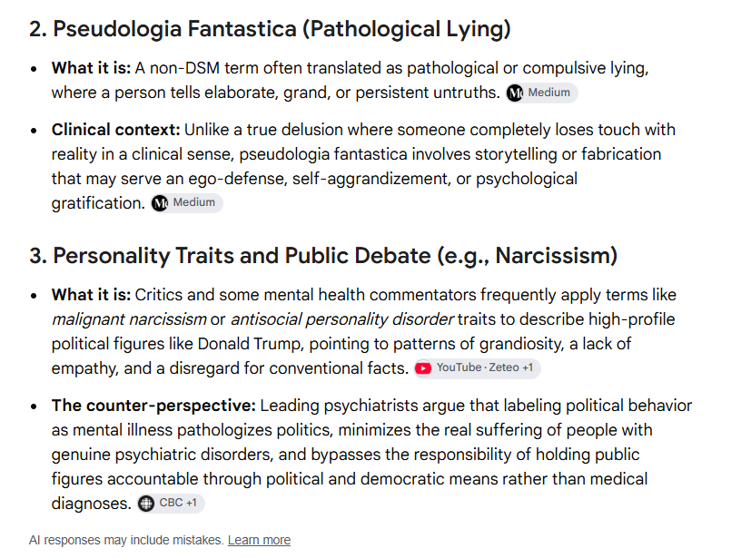 fortpapalia's tweet photo. 🤔 Delusional Disorder, Pathological Lying or Malignant Narcissism are all permissible in US as "political rhetoric"! (+ felony convictions, political persecutions, emoluments, COI, treason,  incompetence...)😠 #GoldwaterRule #MentalIllness #psychiatry #Trump #Republicans #GOP https://t.co/zaEN6sH8aH