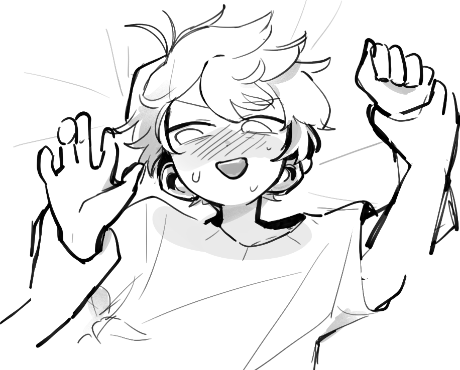 tosteurmori's tweet photo. im out there stuck rendering TVs so here is a cute haru while you wait https://t.co/51kphrDV4k