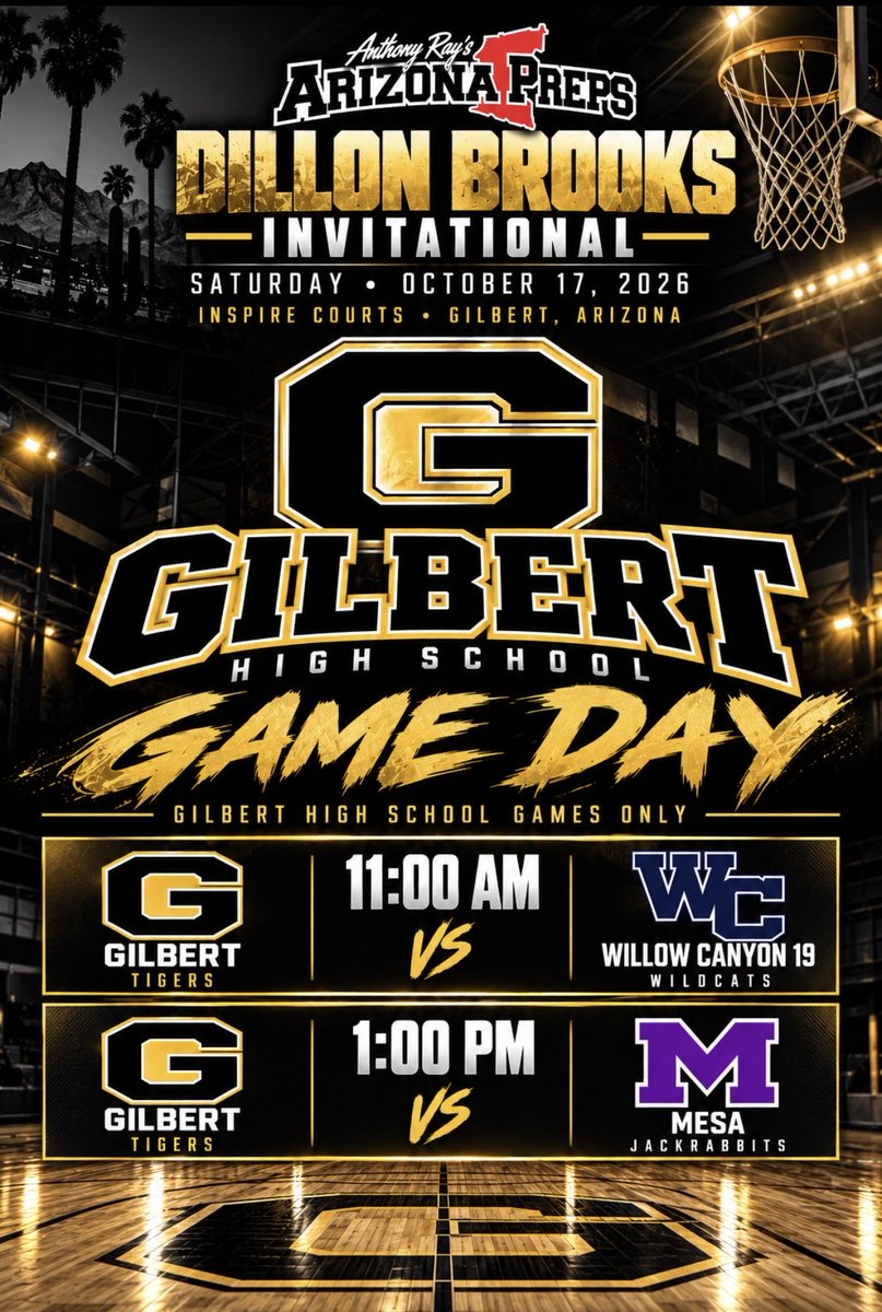 traydb92's tweet photo. #GilbertTigers #GilbertBasketball #ArizonaHoops #AZPreps #DillonBrooksInvitational https://t.co/HwFkpdD4uv